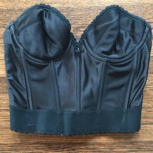 SOLD VINTAGE BLACK BUSTIER